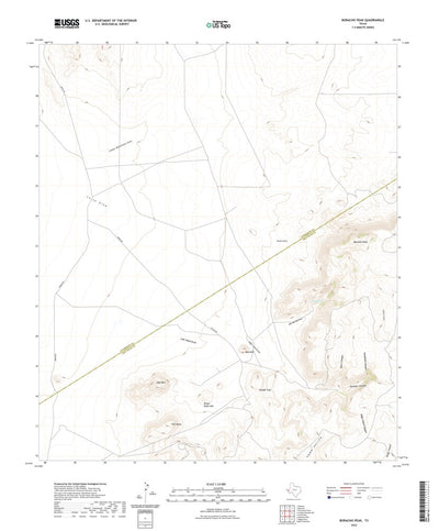 United States Geological Survey Boracho Peak, TX (2022, 24000-Scale) digital map