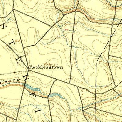 United States Geological Survey Bordentown, NJ-PA (1888, 62500-Scale) digital map