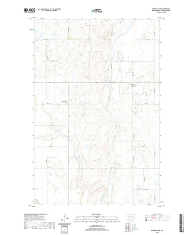 United States Geological Survey Bordulac NE, ND (2020, 24000-Scale) digital map