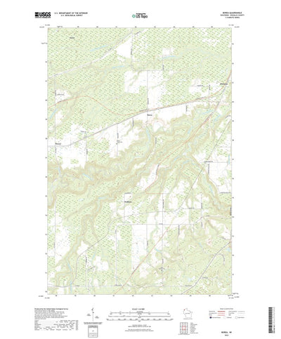 United States Geological Survey Borea, WI (2022, 24000-Scale) digital map
