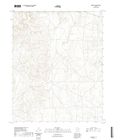 United States Geological Survey Borger SE, TX (2022, 24000-Scale) digital map