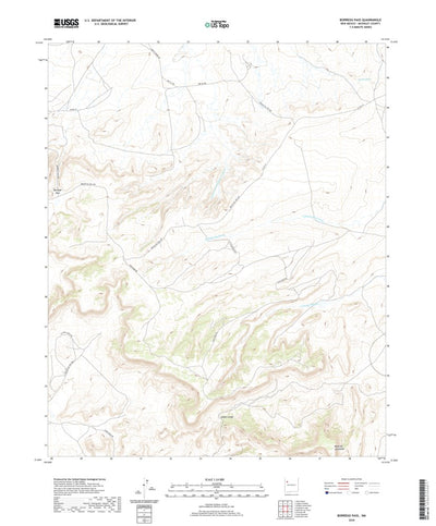 United States Geological Survey Borrego Pass, NM (2020, 24000-Scale) digital map