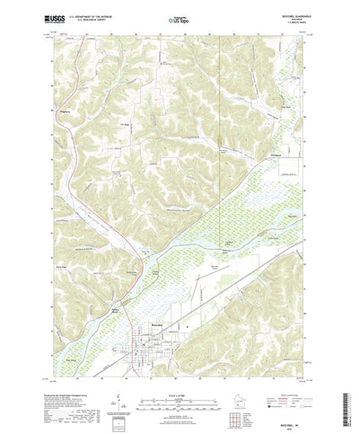 United States Geological Survey Boscobel, WI (2022, 24000-Scale) digital map