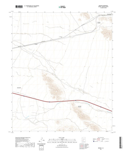 United States Geological Survey Bosque, AZ (2021, 24000-Scale) digital map
