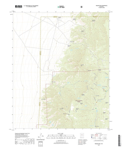 United States Geological Survey Bosque Peak, NM (2020, 24000-Scale) digital map