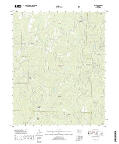 United States Geological Survey Boston, AR (2020, 24000-Scale) digital map