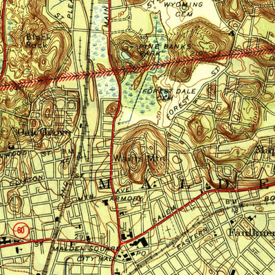 United States Geological Survey Boston North, MA (1946, 31680-Scale) digital map