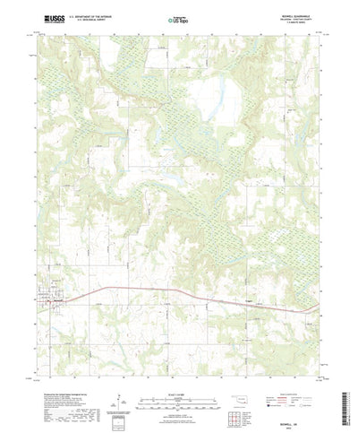 United States Geological Survey Boswell, OK (2022, 24000-Scale) digital map