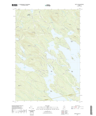 United States Geological Survey Bottle Lake, ME (2021, 24000-Scale) digital map