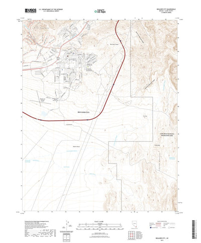 United States Geological Survey Boulder City, NV (2021, 24000-Scale) digital map