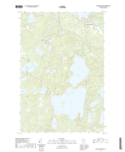 United States Geological Survey Boulder Junction, WI (2022, 24000-Scale) digital map