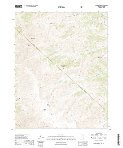 United States Geological Survey Boundary Peak, NV (2021, 24000-Scale) digital map