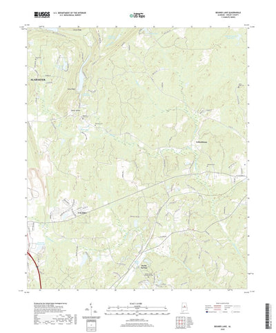 United States Geological Survey Bounds Lake, AL (2020, 24000-Scale) digital map