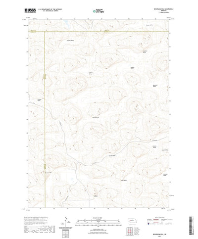 United States Geological Survey Bourquim Hill, NE (2021, 24000-Scale) digital map