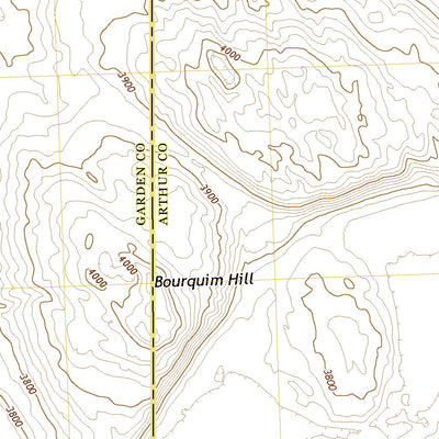 United States Geological Survey Bourquim Hill, NE (2021, 24000-Scale) digital map