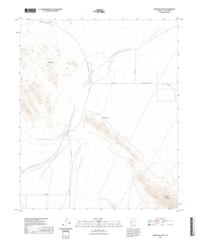 United States Geological Survey Bouse Hills East, AZ (2021, 24000-Scale) digital map
