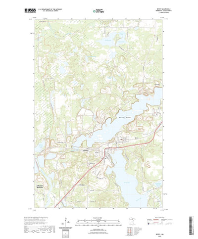 United States Geological Survey Bovey, MN (2022, 24000-Scale) digital map