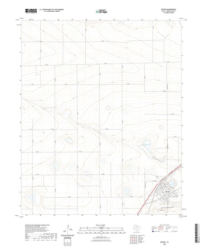 United States Geological Survey Bovina, TX (2022, 24000-Scale) digital map