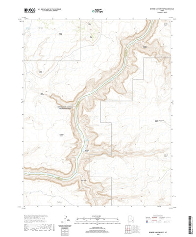 United States Geological Survey Bowdie Canyon West, UT (2020, 24000-Scale) digital map