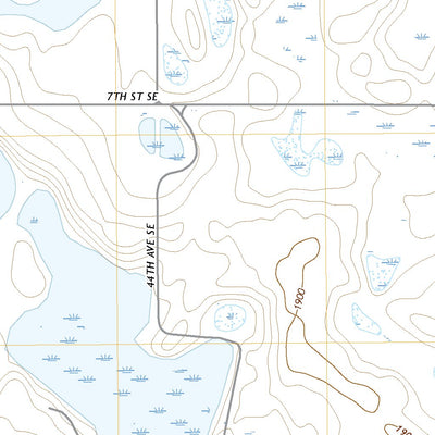 United States Geological Survey Bowdon SE, ND (2020, 24000-Scale) digital map