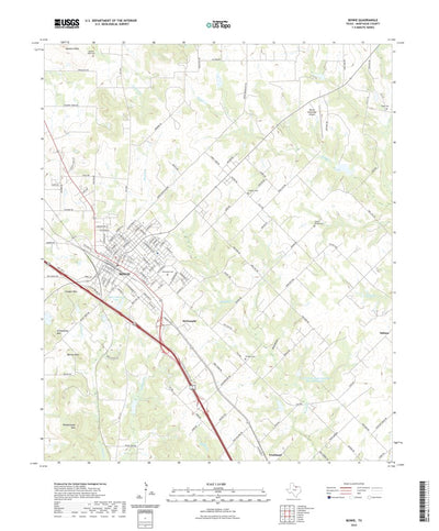 United States Geological Survey Bowie, TX (2022, 24000-Scale) digital map