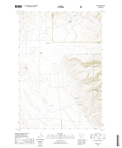 United States Geological Survey Bowler, MT (2020, 24000-Scale) digital map