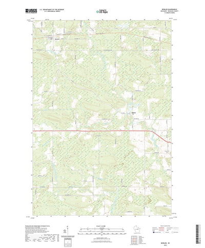 United States Geological Survey Bowler, WI (2022, 24000-Scale) digital map