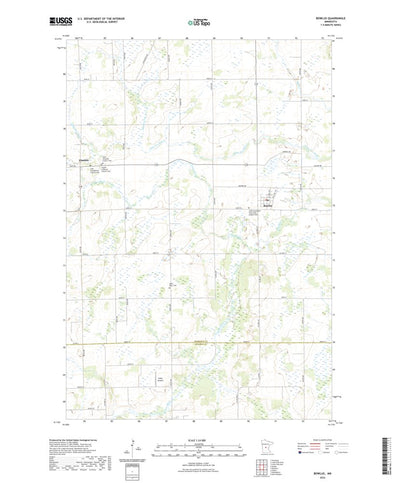 United States Geological Survey Bowlus, MN (2022, 24000-Scale) digital map