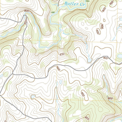 United States Geological Survey Bowring SE, OK (2022, 24000-Scale) digital map