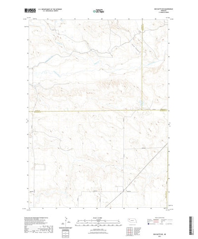 United States Geological Survey Box Butte NE, NE (2021, 24000-Scale) digital map