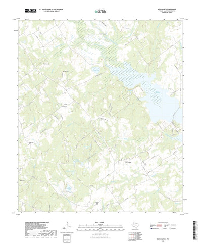 United States Geological Survey Box Church, TX (2022, 24000-Scale) digital map