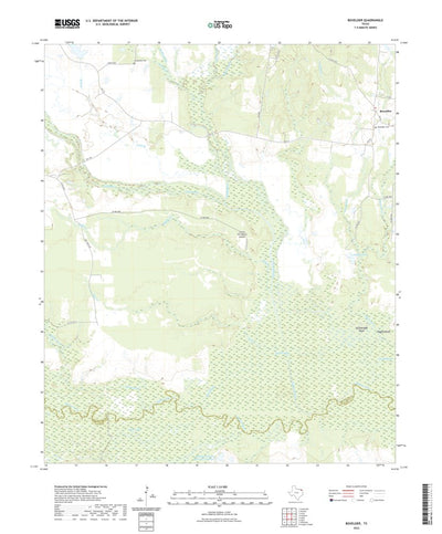 United States Geological Survey Boxelder, TX (2022, 24000-Scale) digital map