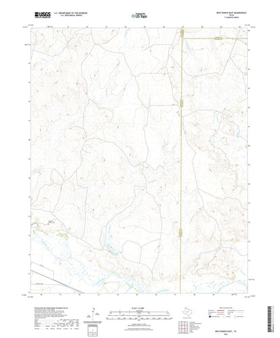 United States Geological Survey Boys Ranch East, TX (2022, 24000-Scale) digital map