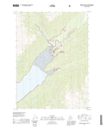 United States Geological Survey Bradfield Canal A-4 SE, AK (2021, 25000-Scale) digital map