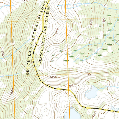 United States Geological Survey Bradfield Canal A-5 SW, AK (2021, 25000-Scale) digital map