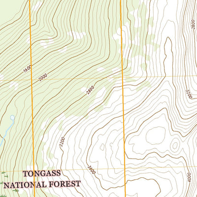 United States Geological Survey Bradfield Canal B-3 SE, AK (2021, 25000-Scale) digital map