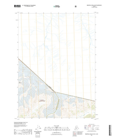 United States Geological Survey Bradfield Canal B-4 NE, AK (2021, 25000-Scale) digital map