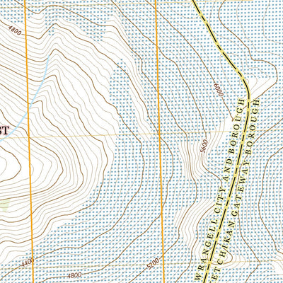 United States Geological Survey Bradfield Canal B-4 NE, AK (2021, 25000-Scale) digital map