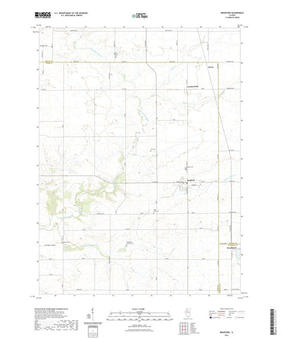 United States Geological Survey Bradford, IL (2021, 24000-Scale) digital map