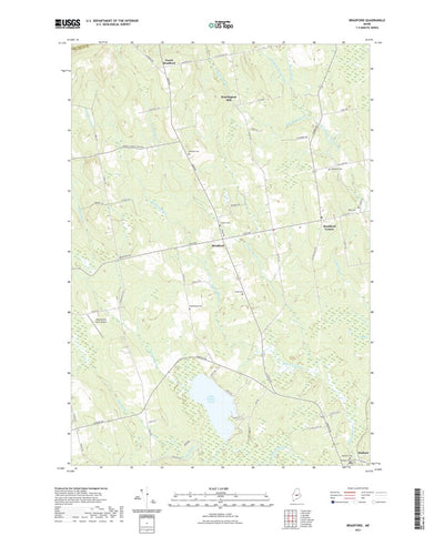 United States Geological Survey Bradford, ME (2021, 24000-Scale) digital map