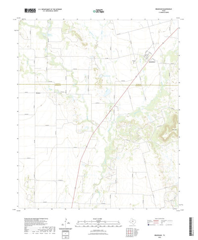 United States Geological Survey Bradshaw, TX (2022, 24000-Scale) digital map