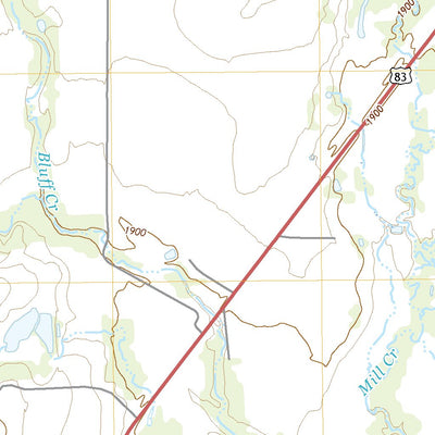 United States Geological Survey Bradshaw, TX (2022, 24000-Scale) digital map