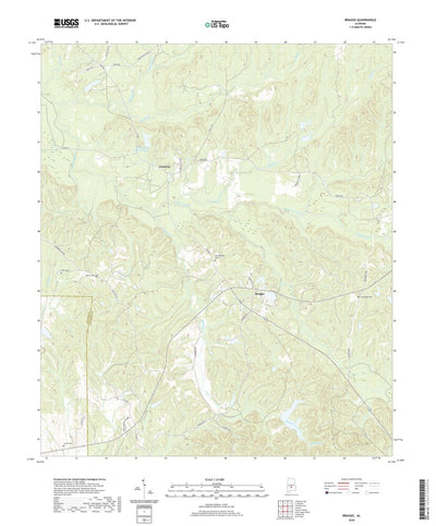 United States Geological Survey Braggs, AL (2020, 24000-Scale) digital map