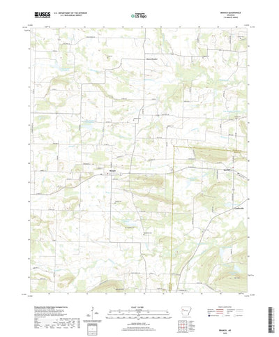 United States Geological Survey Branch, AR (2020, 24000-Scale) digital map