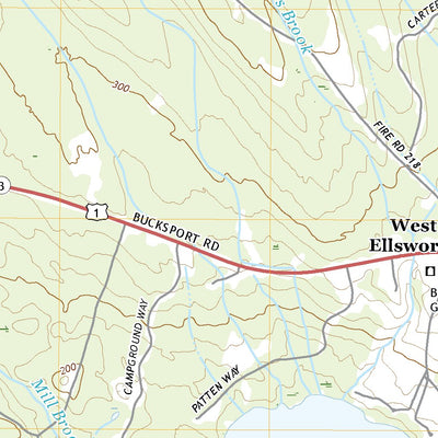 United States Geological Survey Branch Lake, ME (2021, 24000-Scale) digital map