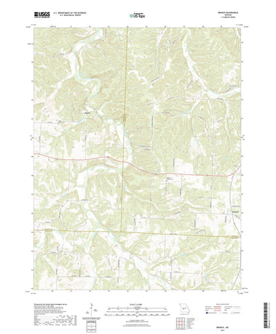 United States Geological Survey Branch, MO (2021, 24000-Scale) digital map