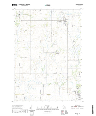United States Geological Survey Brandon, WI (2022, 24000-Scale) digital map