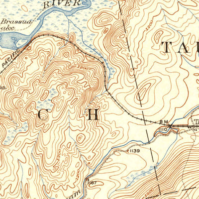 United States Geological Survey Brassua Lake, ME (1923, 62500-Scale) digital map
