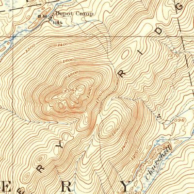 United States Geological Survey Brassua Lake, ME (1923, 62500-Scale) digital map