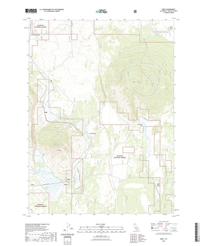 United States Geological Survey Bray, CA (2022, 24000-Scale) digital map